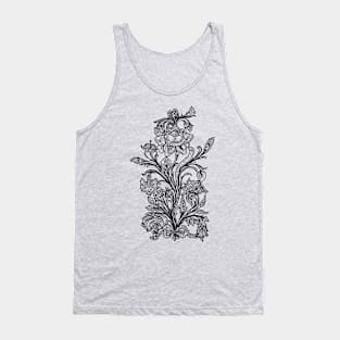 Alpine Bouquet (Black) Tank Top